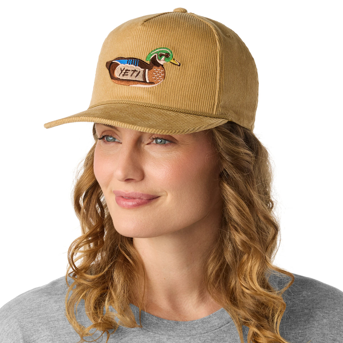 Corduroy Flat Brim Rope Hat - US 8967